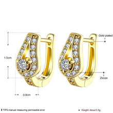 Load image into Gallery viewer, INALIS Creative Personality Boat Shape Stud Earrings Single-Sided Inlaid Zircon Earrings For Women Girl Party Jewelry
